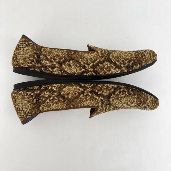 Rothy's The Loafer Fabric Knit Slip-On Flats Shoes in Bronze Metallic Python 9.5 - Picture 5 of 13